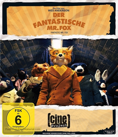 Fantastic Mr. Fox - German Blu-Ray movie cover