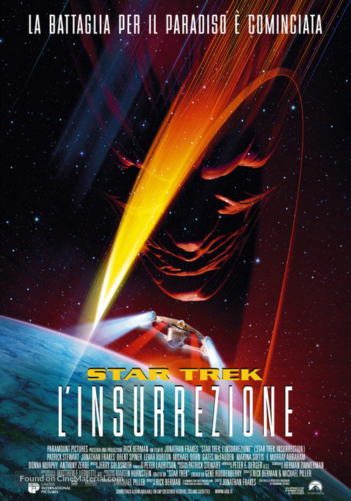 Star Trek: Insurrection - Italian Movie Poster