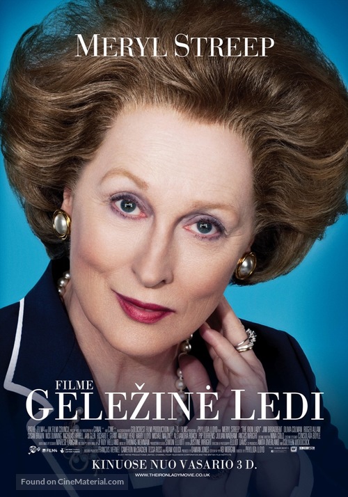 The Iron Lady - Lithuanian Movie Poster