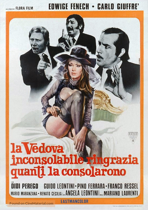 Vedova inconsolabile ringrazia quanti la consolarono, La - Italian Theatrical movie poster