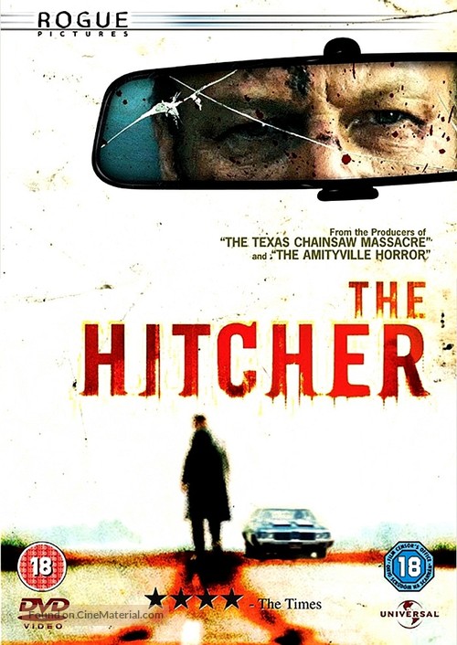 The Hitcher - British DVD movie cover