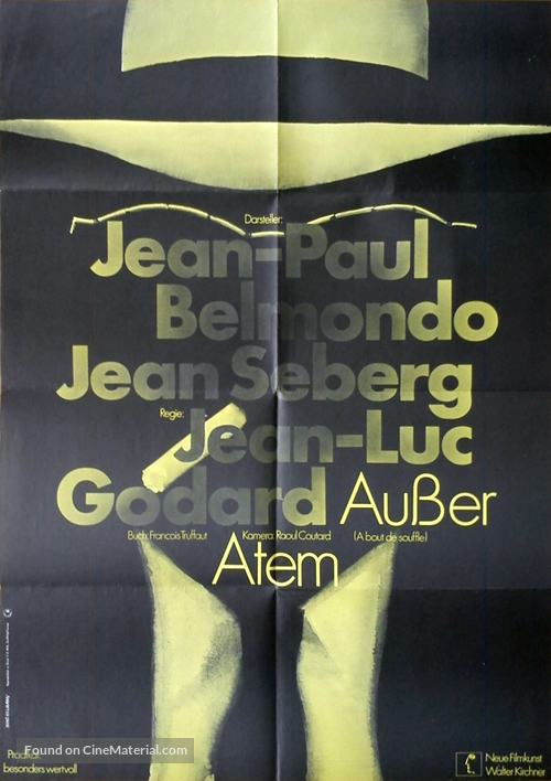 &Agrave; bout de souffle - German Movie Poster
