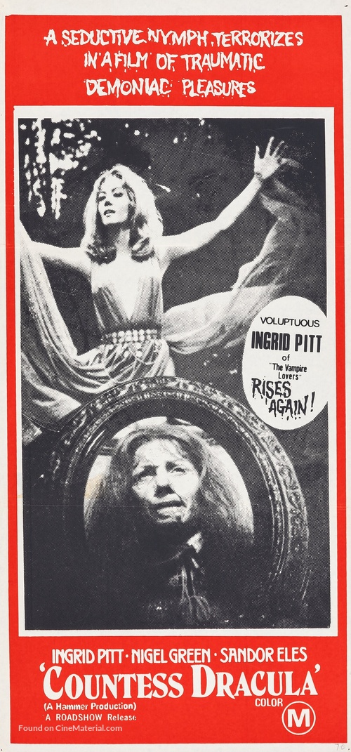 Countess Dracula - Australian Movie Poster