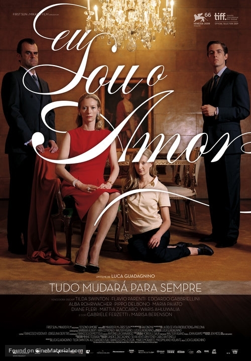 Io sono l&#039;amore - Portuguese Movie Poster