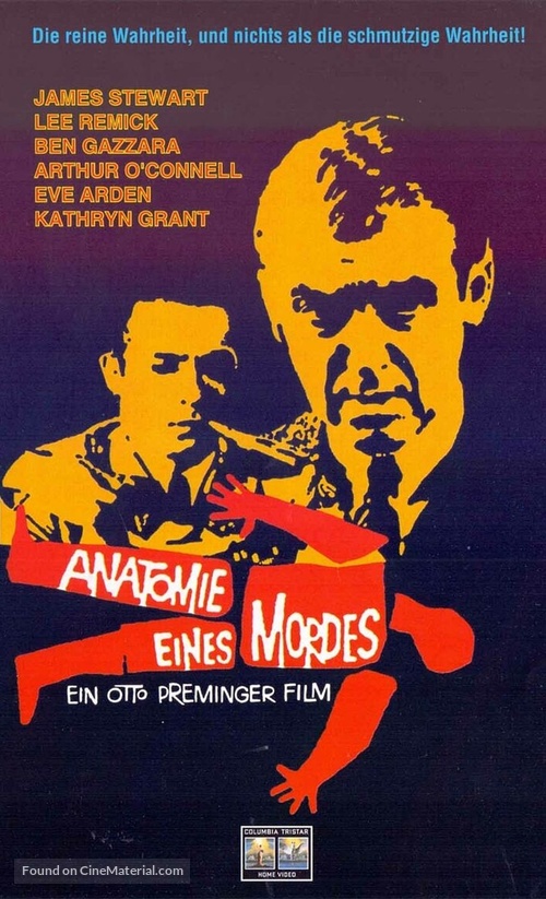 Anatomy of a Murder - German VHS movie cover