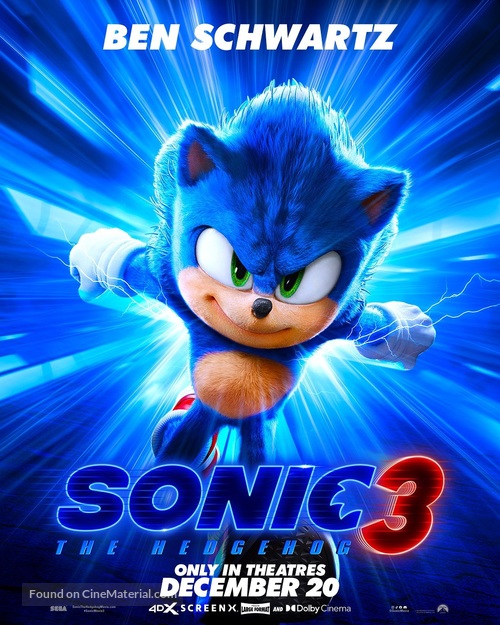 Sonic the Hedgehog 3 - Movie Poster