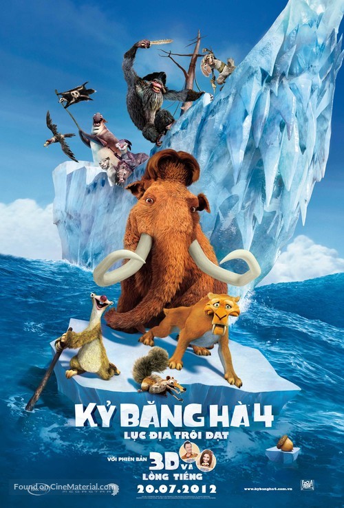 Ice Age: Continental Drift - Vietnamese Movie Poster