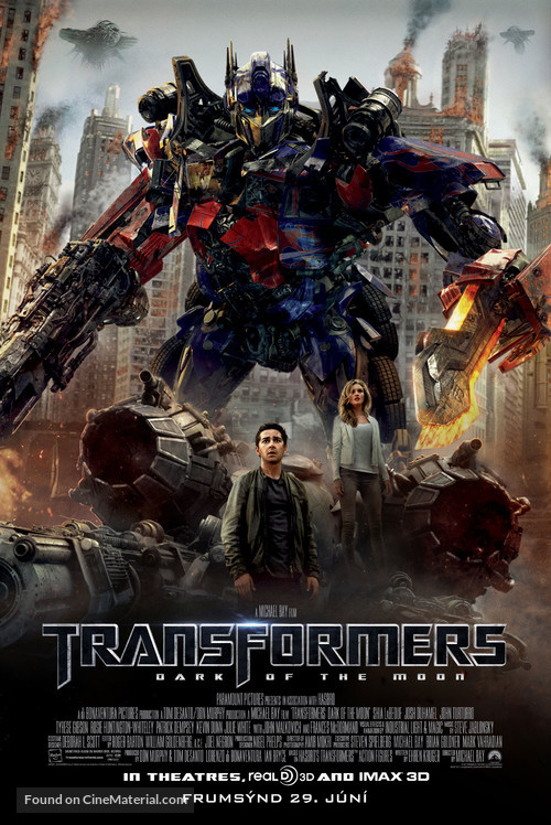 Transformers: Dark of the Moon - Icelandic Movie Poster