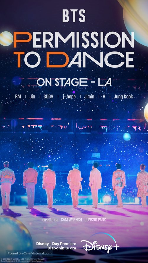 BTS Permission to Dance on Stage - Seoul: Live Viewing - Italian Movie Poster