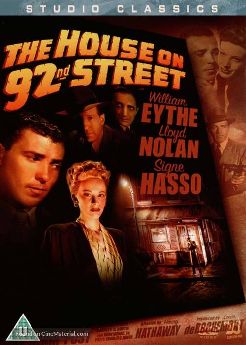 The House on 92nd Street - British Movie Cover