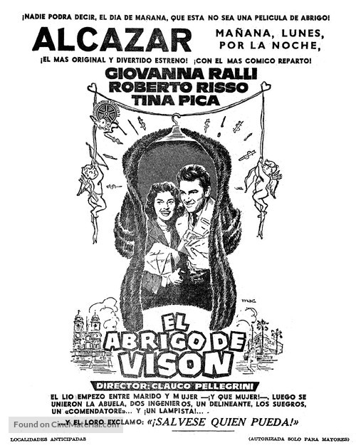 Pelliccia di visone, Una - Spanish poster