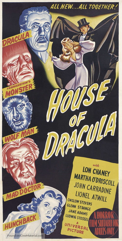House of Dracula - Australian Movie Poster
