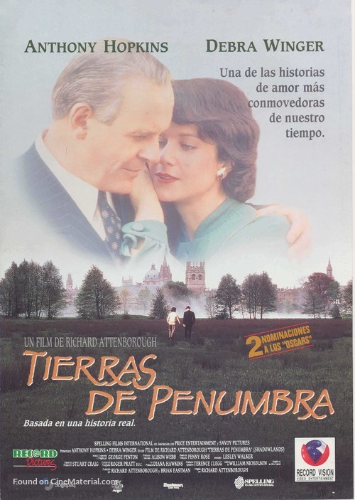 Shadowlands - Spanish Movie Cover