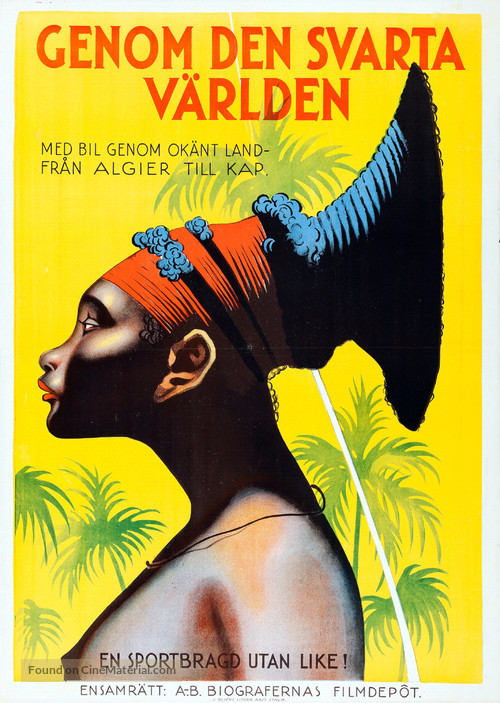 La croisi&egrave;re noire - Swedish Movie Poster