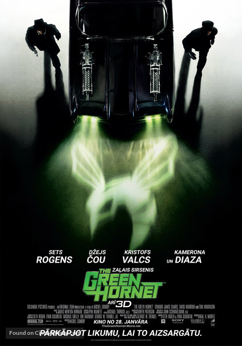 The Green Hornet - Latvian Movie Poster