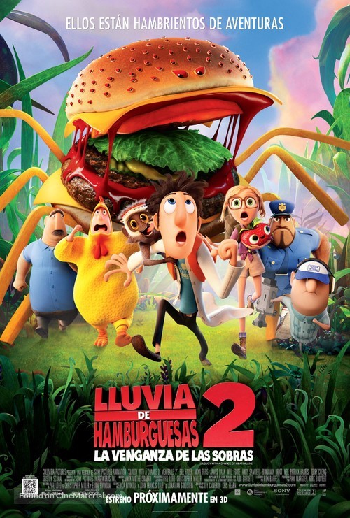 Cloudy with a Chance of Meatballs 2 - Bolivian Movie Poster