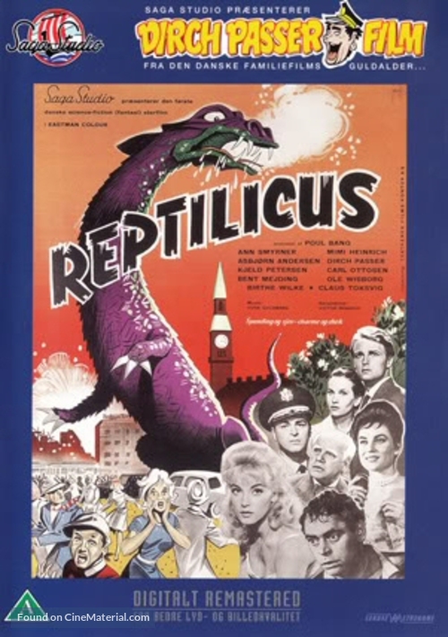 Reptilicus - Danish DVD movie cover