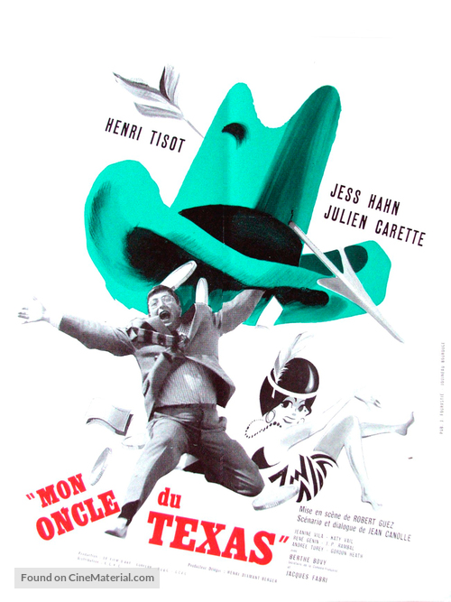 Mon oncle du Texas - French Movie Poster