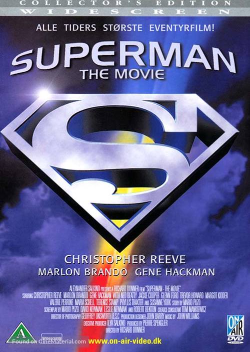 Superman - Danish DVD movie cover