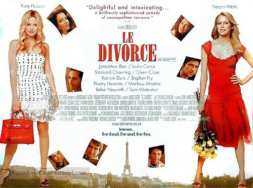 Divorce, Le - British Theatrical movie poster