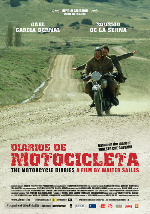 Diarios de motocicleta - Belgian Movie Poster