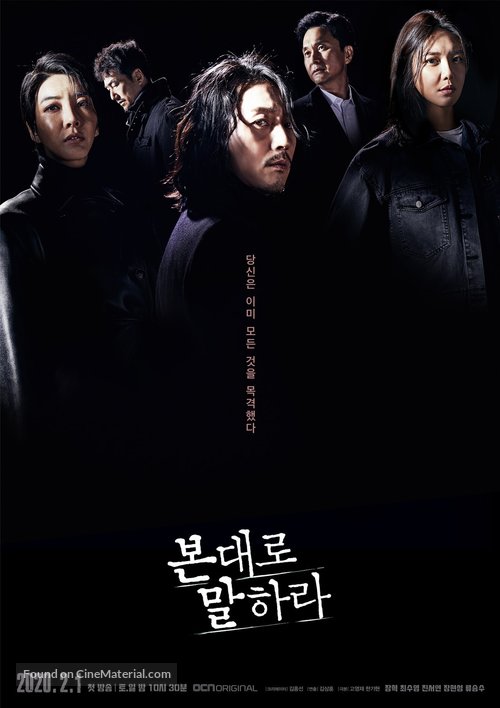 &quot;Tell Me What You Saw&quot; - South Korean Movie Poster