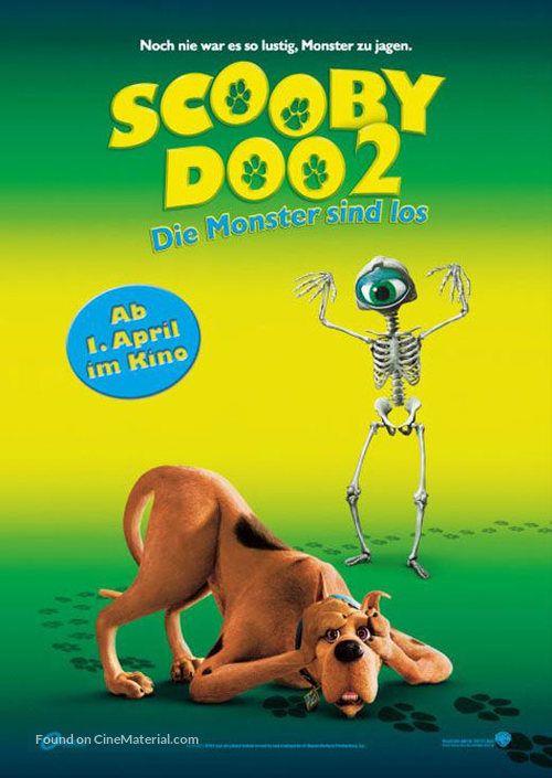 Scooby Doo 2: Monsters Unleashed - German Movie Poster