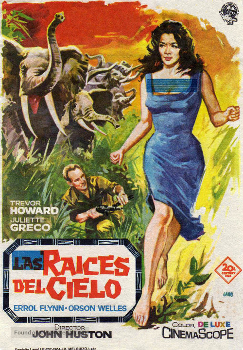 The Roots of Heaven - Spanish Movie Poster