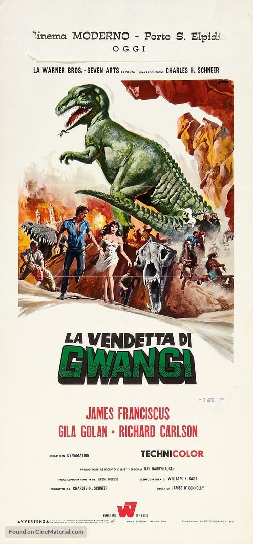 The Valley of Gwangi - Italian Movie Poster