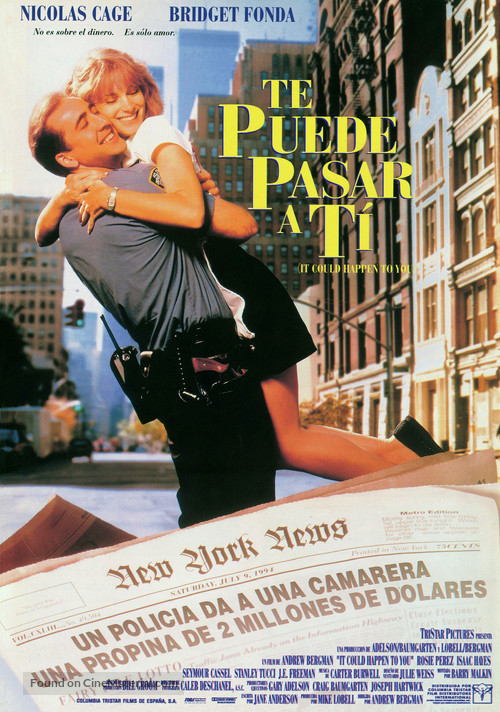 It Could Happen To You - Spanish Movie Poster