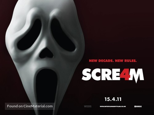 Scream 4 - British Movie Poster