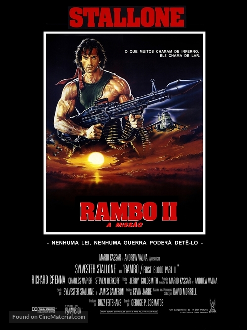 Rambo: First Blood Part II - Brazilian poster
