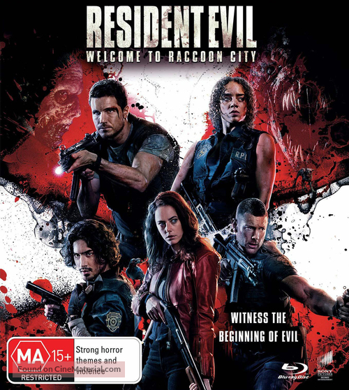 Resident Evil: Welcome to Raccoon City - Australian Movie Cover