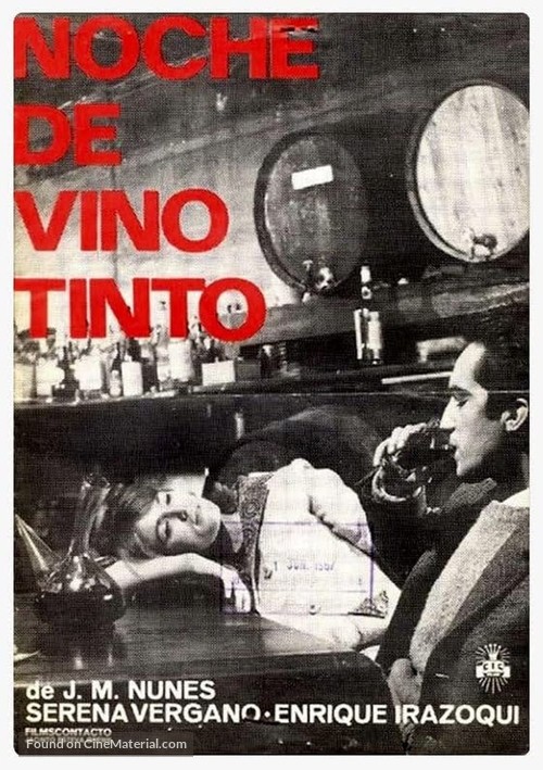 Noche de vino tinto - Spanish Movie Poster