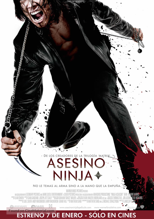 Ninja Assassin - Argentinian Movie Cover