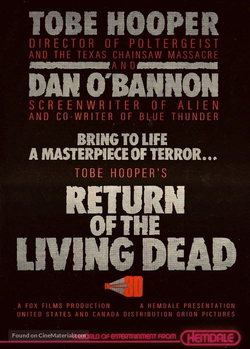 The Return of the Living Dead - Teaser movie poster