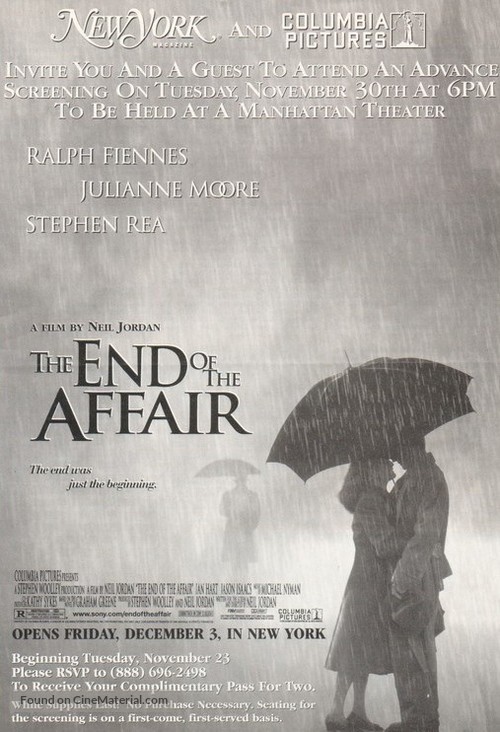 The End of the Affair - poster