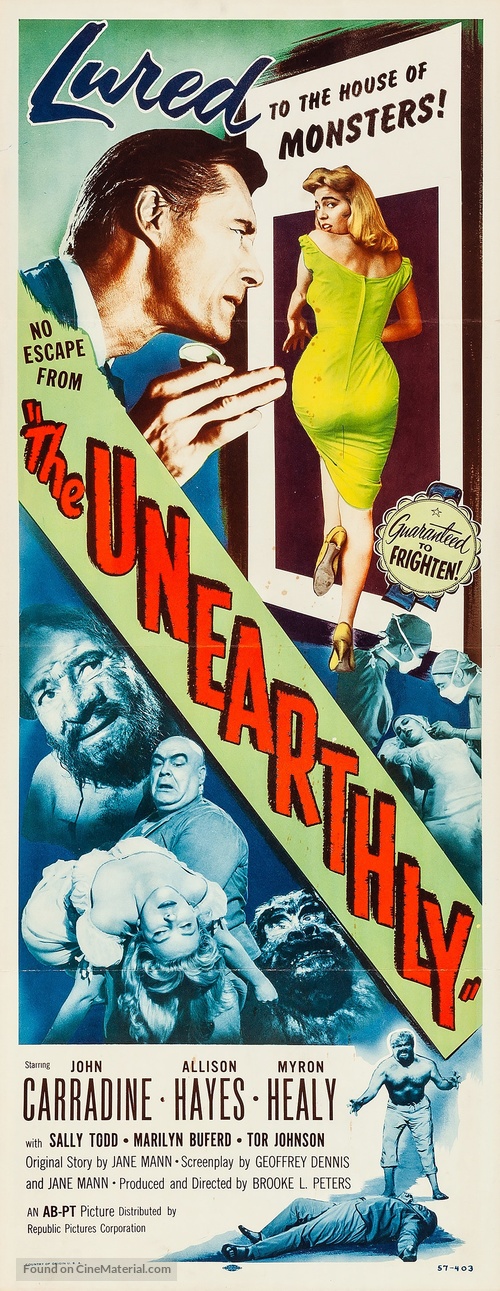 The Unearthly - Movie Poster