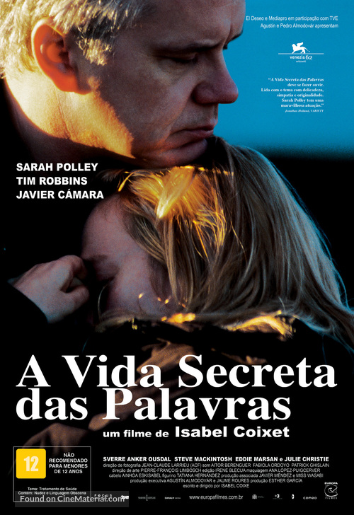 The Secret Life of Words - Brazilian Movie Poster