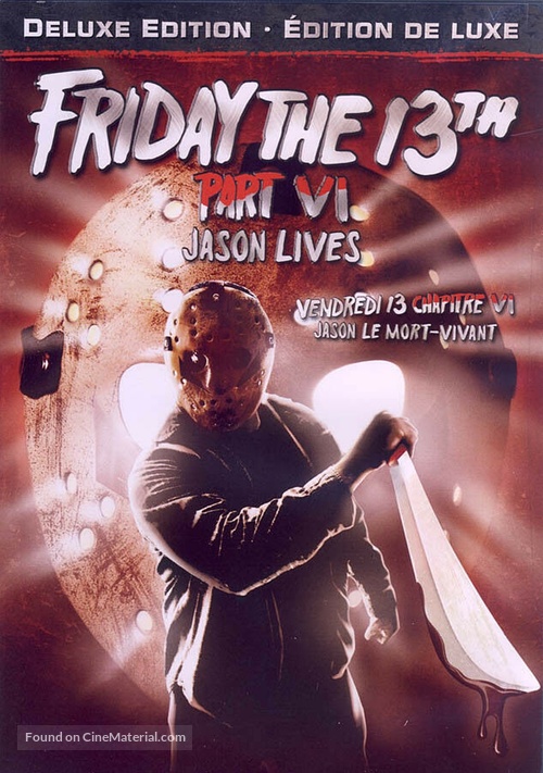 Friday the 13th Part VI: Jason Lives - Canadian DVD movie cover