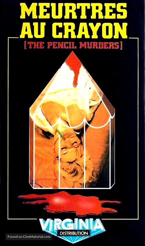 De potloodmoorden - French VHS movie cover