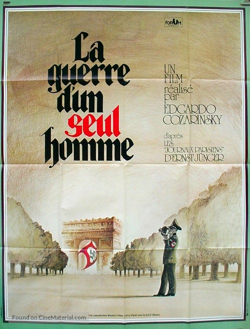 La guerre d&#039;un seul homme - French Movie Poster