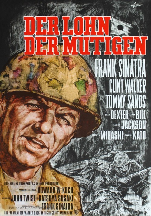 None But the Brave - German Movie Poster