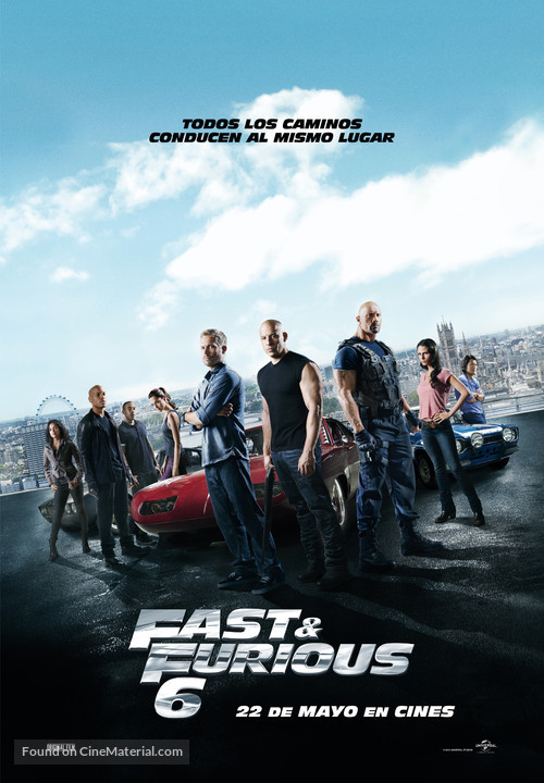 Fast &amp; Furious 6 - Spanish Movie Poster
