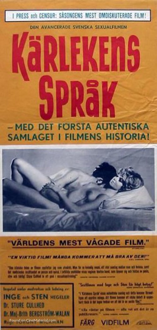 Ur k&auml;rlekens spr&aring;k - Swedish Movie Poster