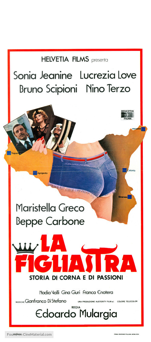 La figliastra (Storia di corna e di passione) - Italian Movie Poster