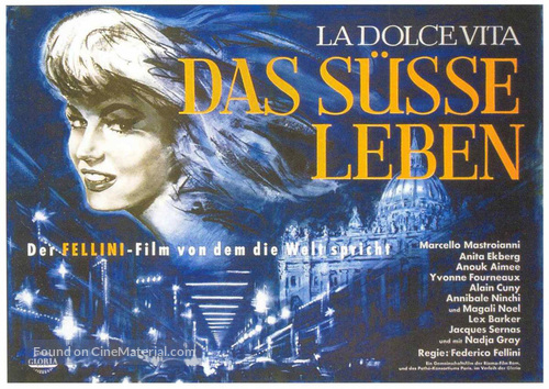 La dolce vita - German Movie Poster