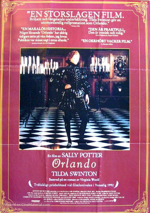 Orlando - Swedish Movie Poster