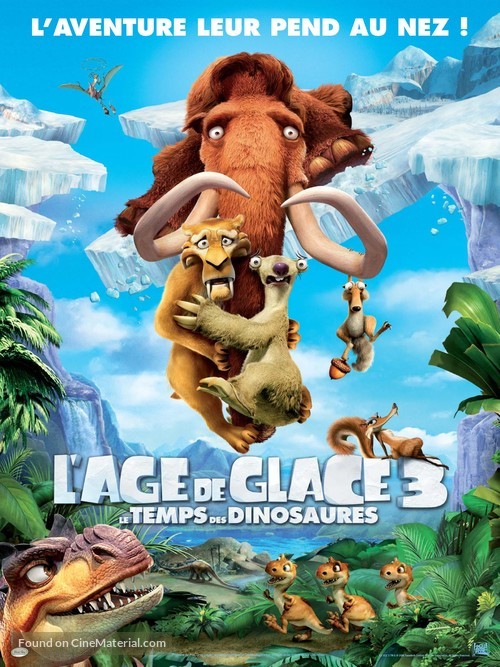 Ice Age: Dawn of the Dinosaurs - French Theatrical movie poster
