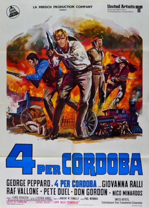 Cannon for Cordoba - Italian Movie Poster